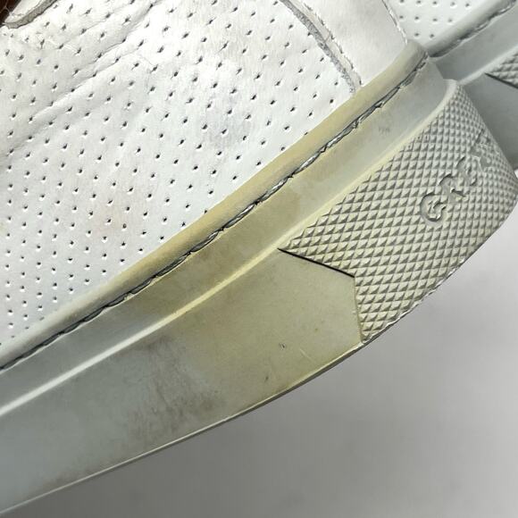 Greats Womens Brooklyn White Leather Lace Up Sneakers SZ 7.5 Gray Outsole - Picture 12 of 12